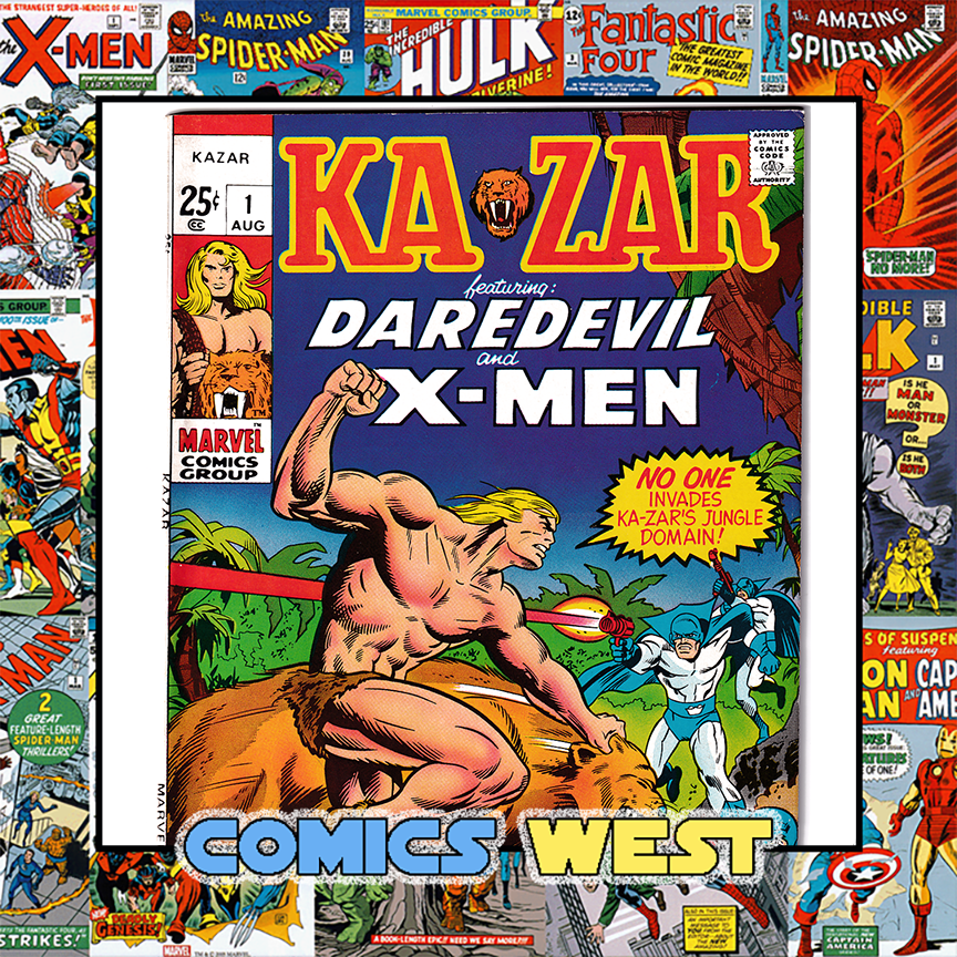 KA-ZAR #1 VF/NM (9.0) Hidden profanity cover! 1970