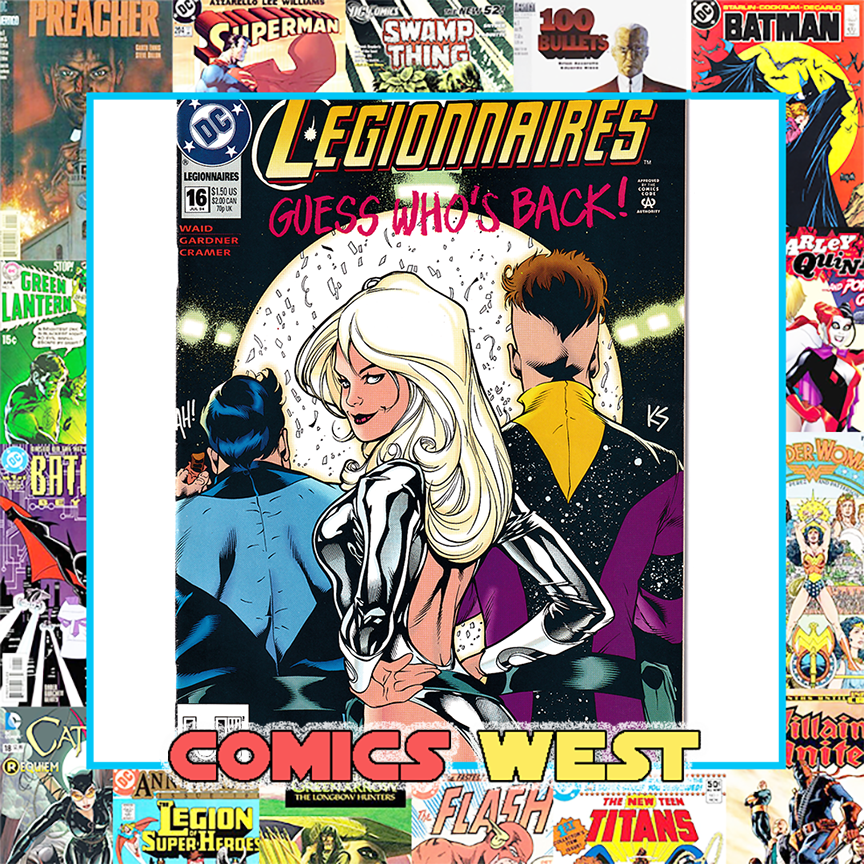 LEGIONNAIRES #16 VF (8.0) Aam Hughes cover! DC Universe edition! 1994