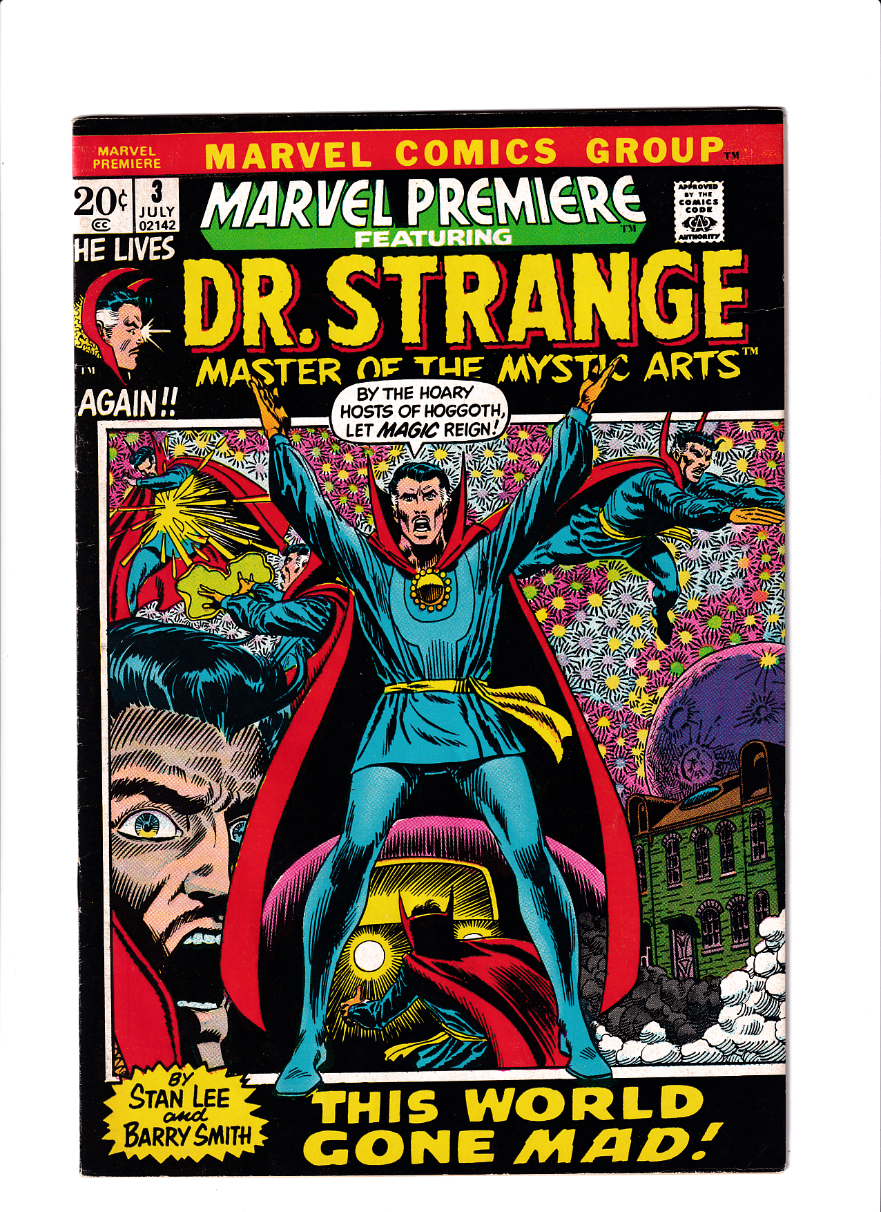 MARVEL PREMIERE #3 FN (6.0) Dr. Strange beings! 1972