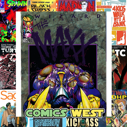 MAXX 1/2 VF (8.0) Purple Foil edition with certificate! 1993