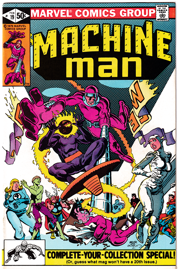MACHINE MAN #19 VF (8.0) 1st app. Jack O'Lantern! Last issue! 1981