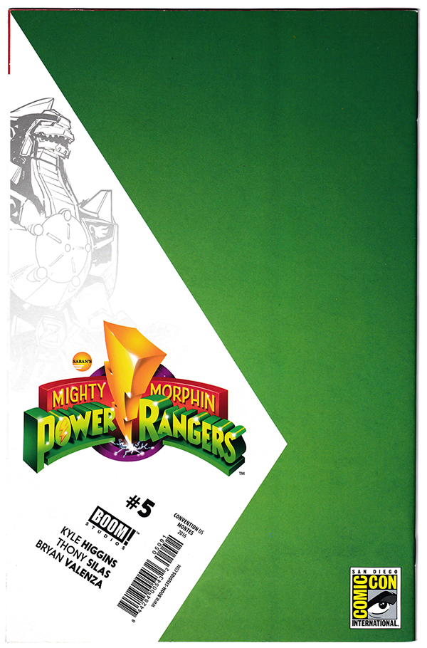 MIGHTY MORPHIN POWER RANGERS #5 NM- (9.2) SDCC exclusive! 2016