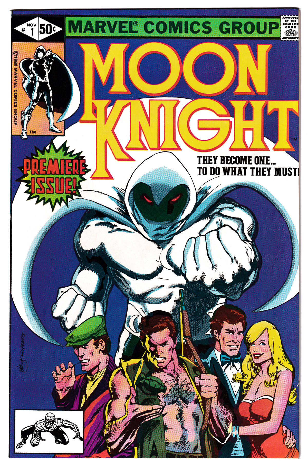 MOON KNIGHT #1 NM- (9.2) 1st app. Bushman! Disney+ series 1980