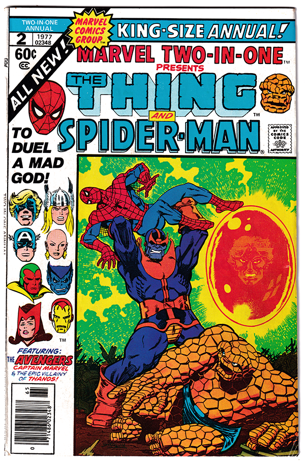 MARVEL TWO IN ONE ANNUAL #7 FN/VF (7.0) Thanos! Starlin! 1977