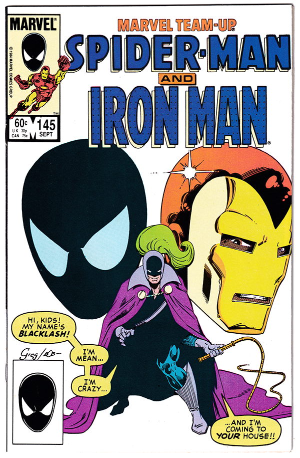 MARVEL TEAM-UP #145 NM (9.4) Blacklash! Early Black Spidey cotume! 1984