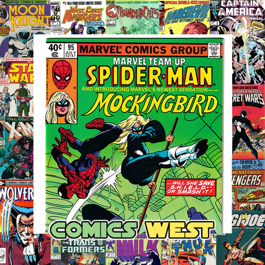 MARVEL TEAM-UP #95 VF+ (8.5) 1st app. Mockingbird! 1983