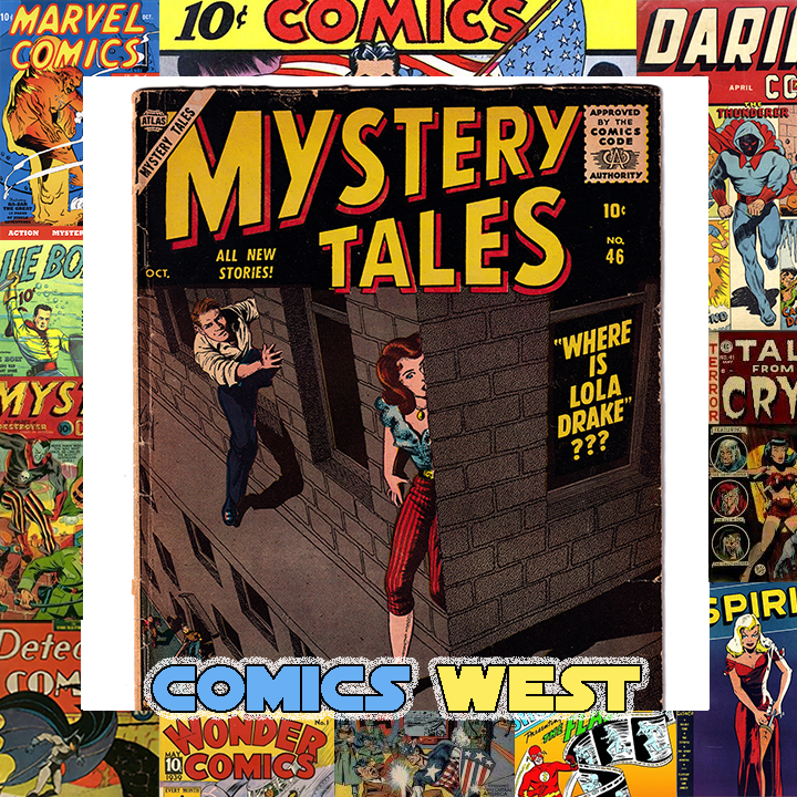 MSTERY TALES #46 GD+ (2.5) Bill Everett cover! 1952 Atlas