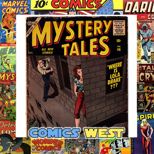 MSTERY TALES #46  GD+ (2.5) Bill Everett cover! 1952 Atlas