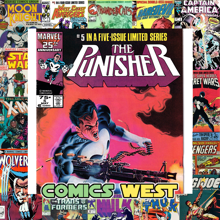 PUNISHER #5 FN+ (6.5) Mike Zeck! Newsstand edition! 1986