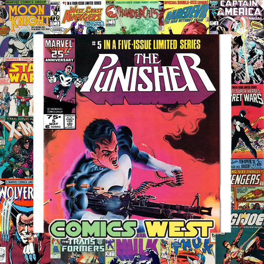 PUNISHER #5 FN+ (6.5) Mike Zeck! Newsstand edition! 1986