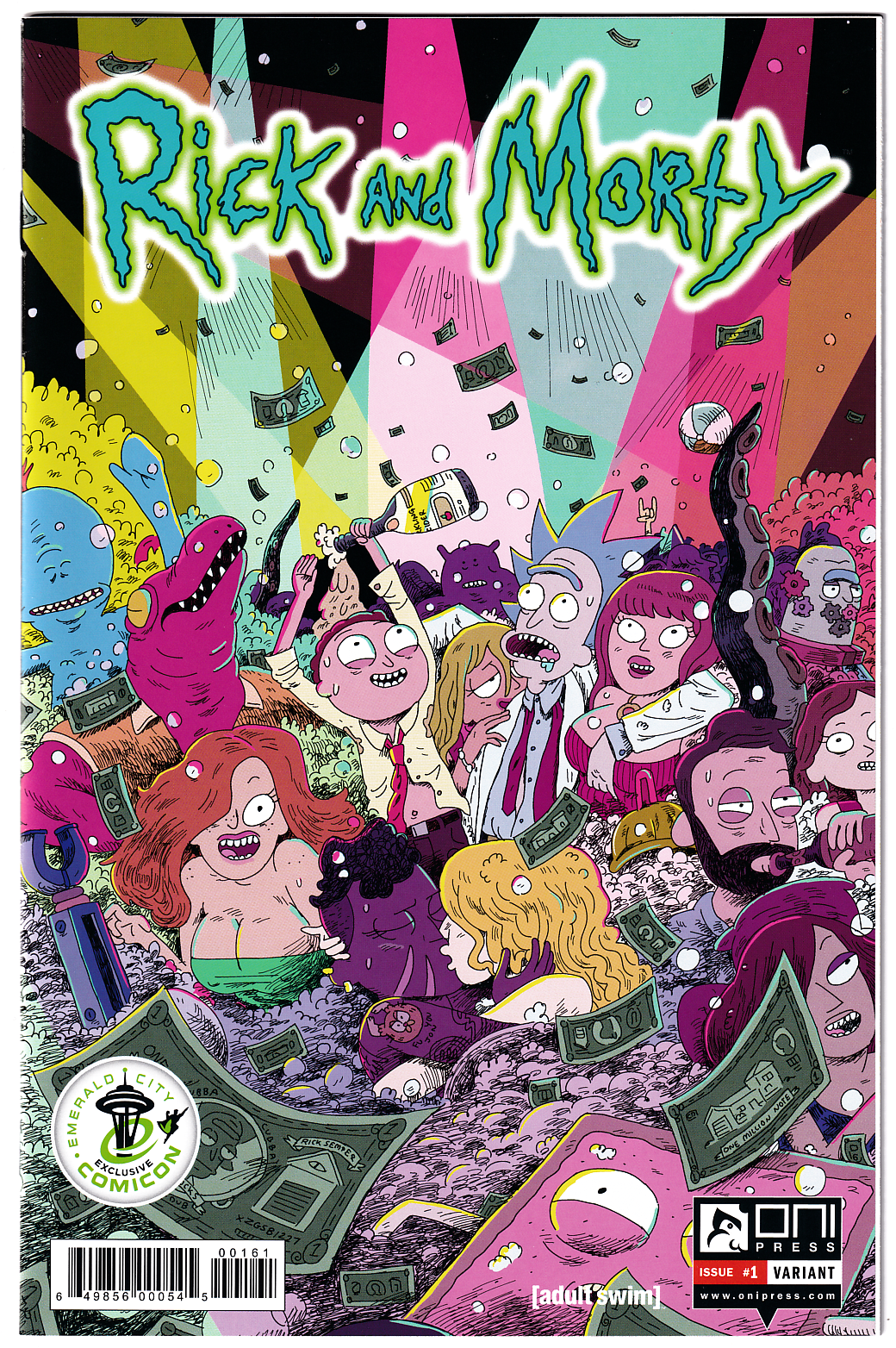 RICK AND MORTY #1 * 8.5 (VF+) 2015 ECCC Exclusive! Oni Press