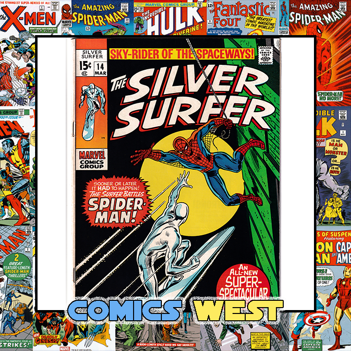 SILVER SURFER #14 VF- (7.5) Spider-Man! 1970 Nice copy!