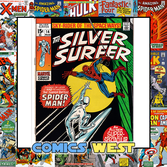 SILVER SURFER #14 VF- (7.5) Spider-Man! 1970 Nice copy!