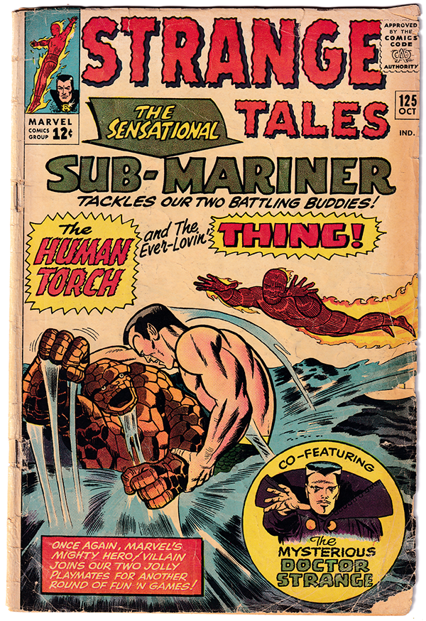 STRANGE TALES #125 GD (2.0) Sub-Mariner! Jack Kirby! 1964