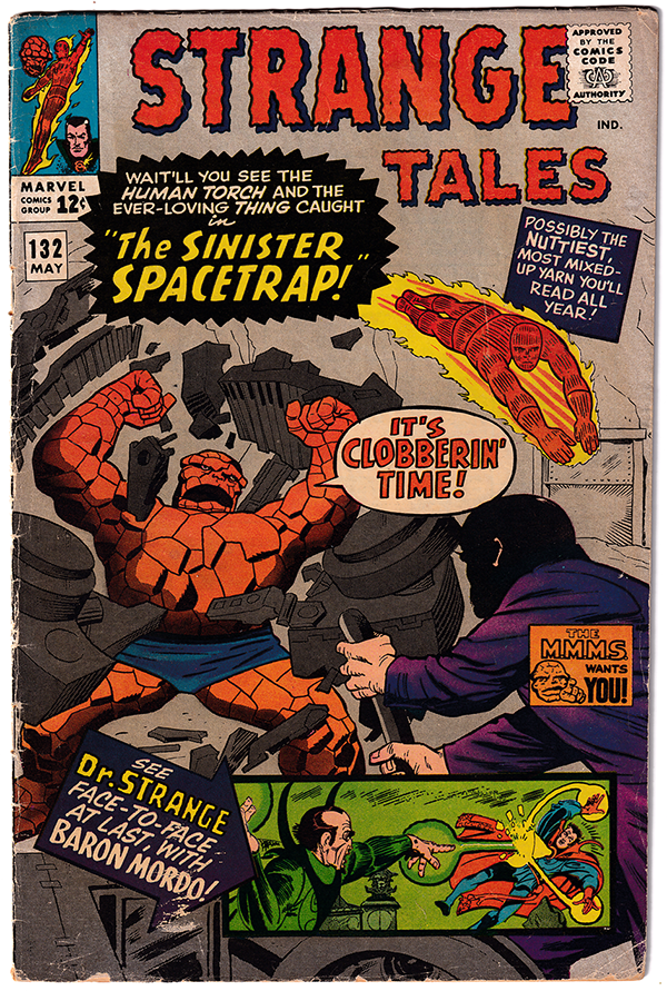 STRANGE TALES #132 VG+ (4.5) Stve Ditko! Stan Lee! 1965