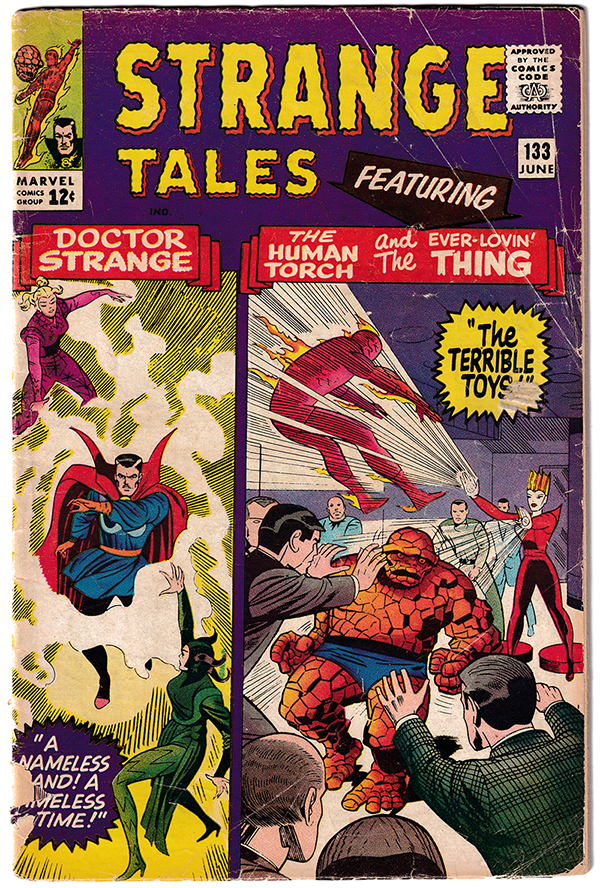 STRANGE TALES #133 GD (2.0) Jack Kirby! Stan Lee! Steve Ditko! 1965