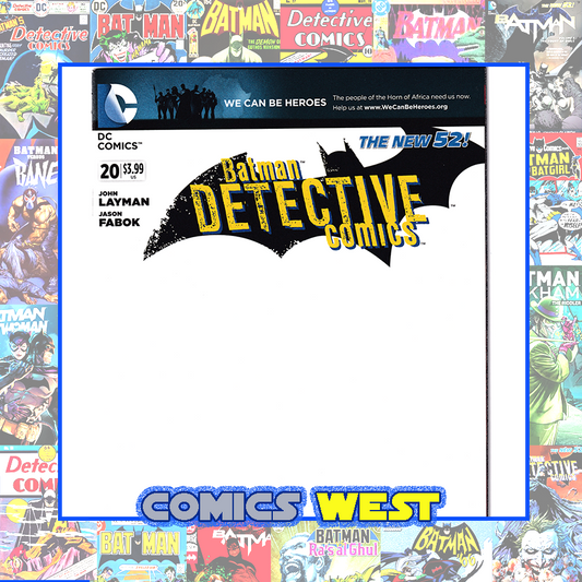 DETECTIVE COMICS #20 NM- (9.2) Sketch Cover 2013