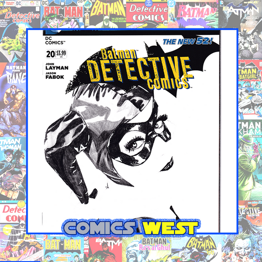 DETECTIVE COMICS #20 Sketch cover with Harley Quinn!  2013