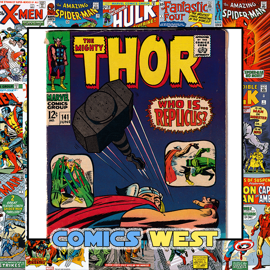 THOR #141 VG+ (4.5) 1st app. of REPLICUS! Kirby!