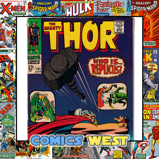 THOR #141 VG+ (4.5) 1st app. of REPLICUS! Kirby!