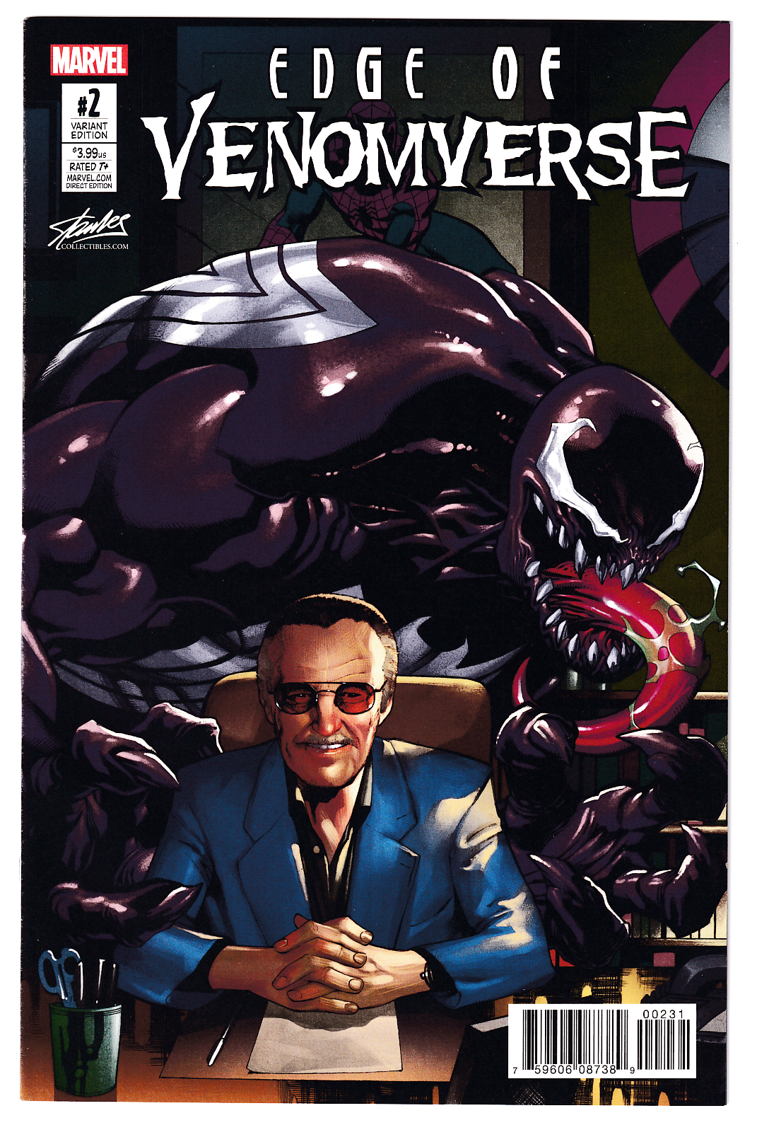 EDGE OF VENOMVERSE #2 NM+ (9.6) Stan Lee SDCC variant!