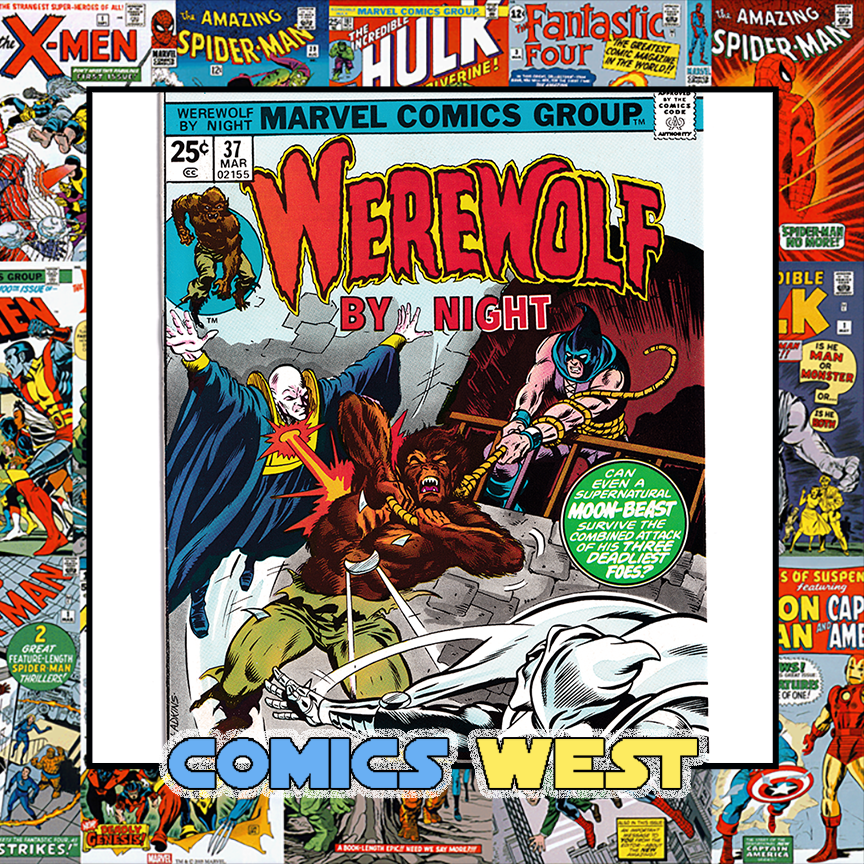 WEREWOLF BY NIGHT #37 NM- (9.2) 3rd app. MOON KNIGHT! Disney+ series!