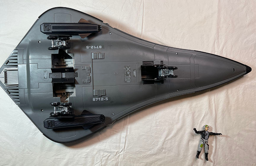 GI JOE PHANTOM X-19 STEALTH FIGHTER Complete with GHOSTRIDER and box! 1988
