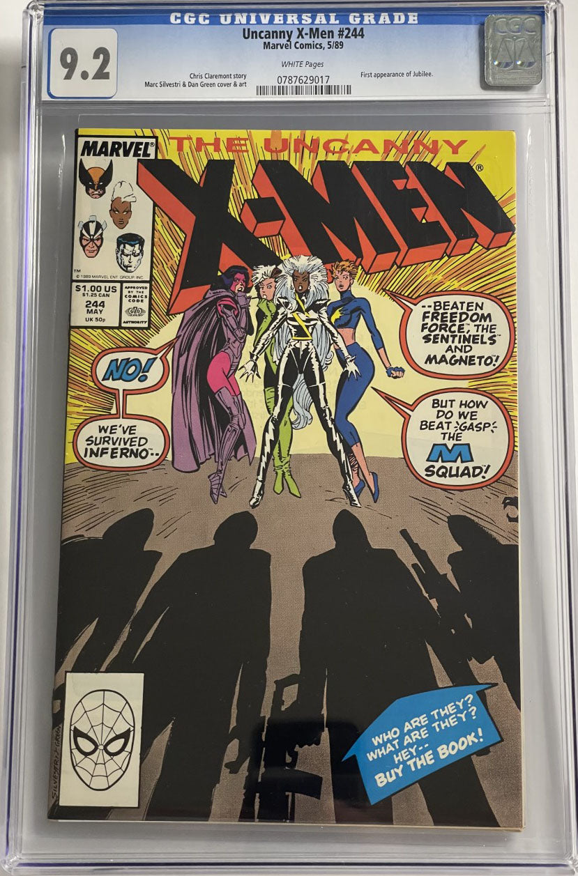 UNCANNY X-MEN #244 CGC 9.2 1st app. of JUBILEE! 1989