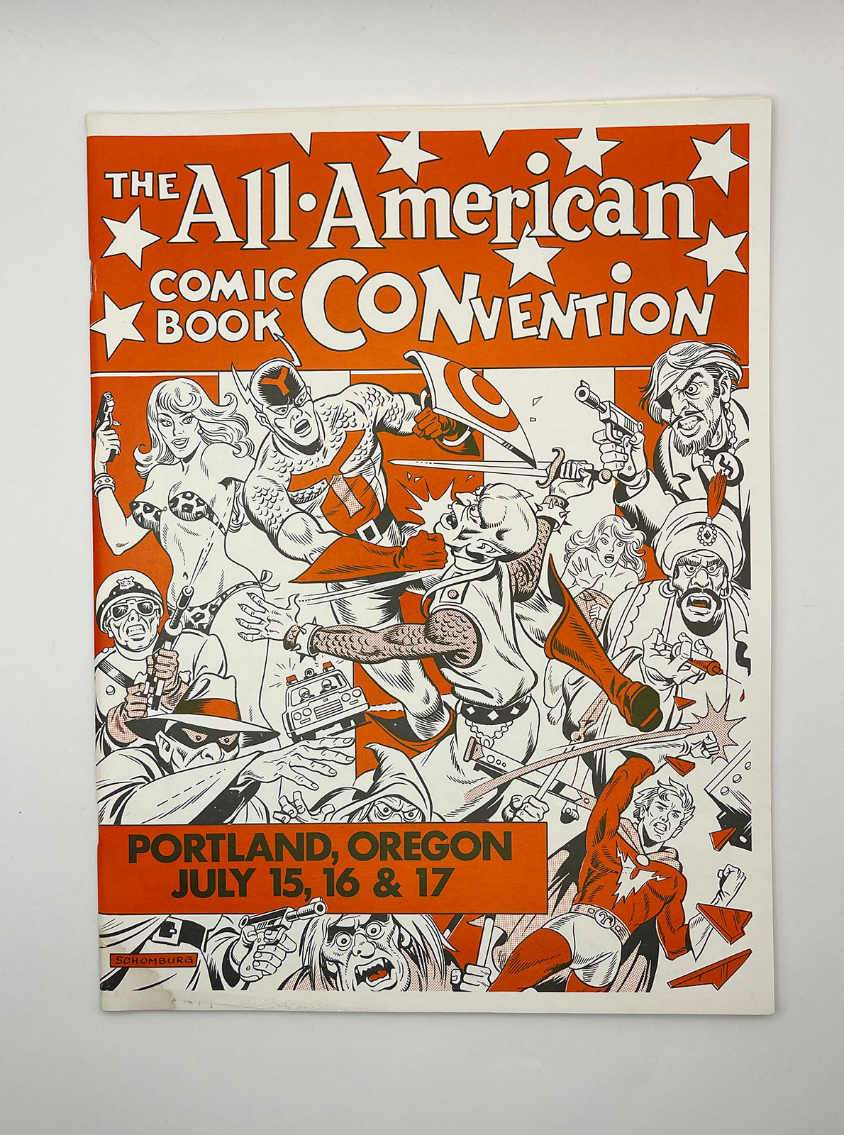 All-American Comic Convention Book! Very rare Dave Stevens piece! Steranko! 1975