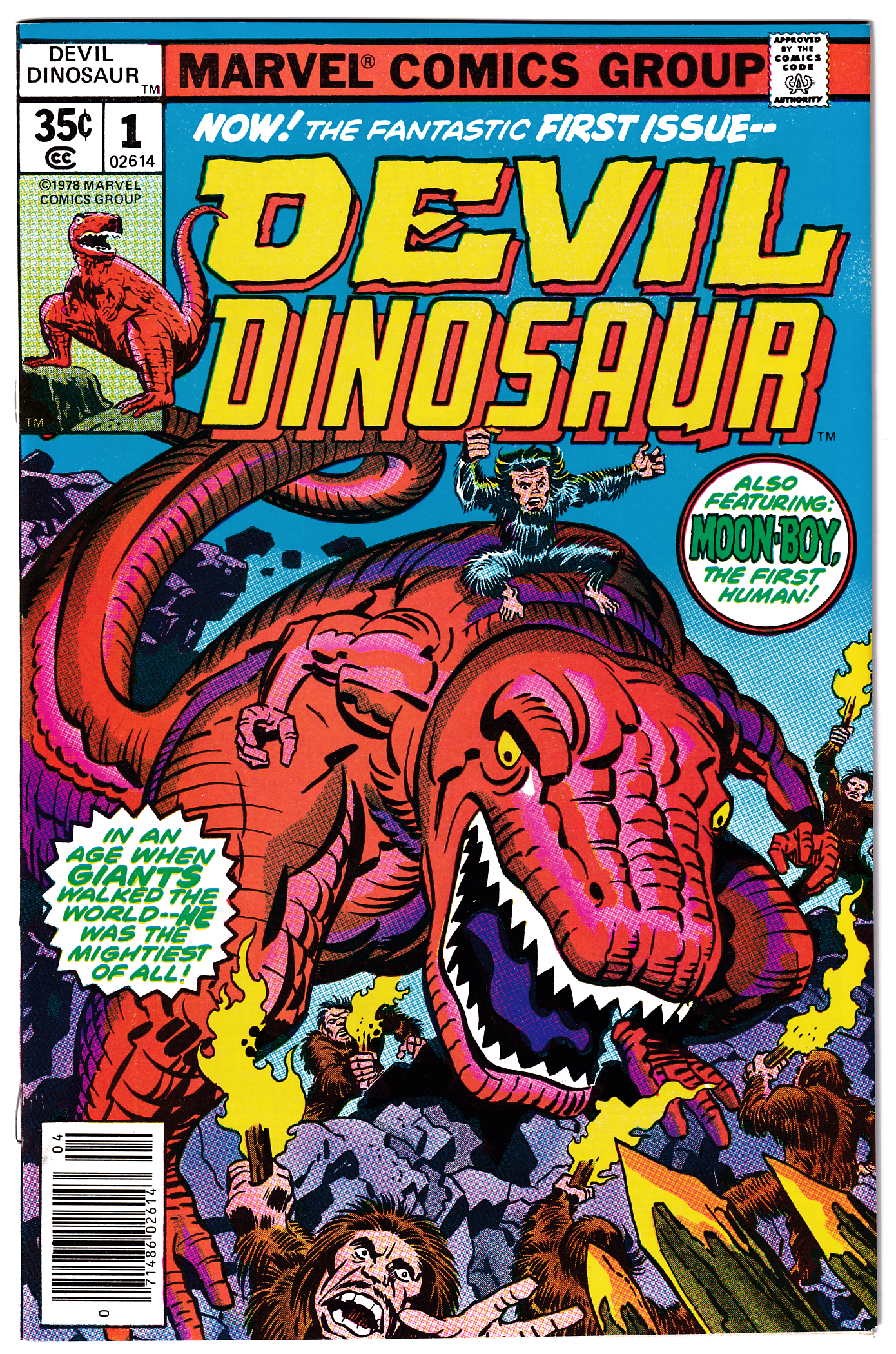 DEVIL DINOSAUR #1 NM (9.4) 1st app. MOON BOY and DEVIL DINOSAUR! Kirby!! 1978