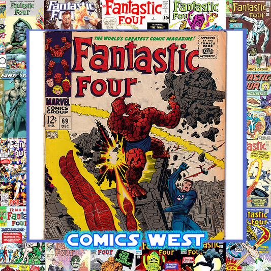 FANTATIC FOUR #69 VG (4.0) Mad Thinker! Crystal! Kirby cover!1967