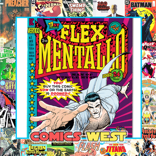 FLEX MENTALLO #1 VF (8.0) Grant Morrison script! Low print run! 1996