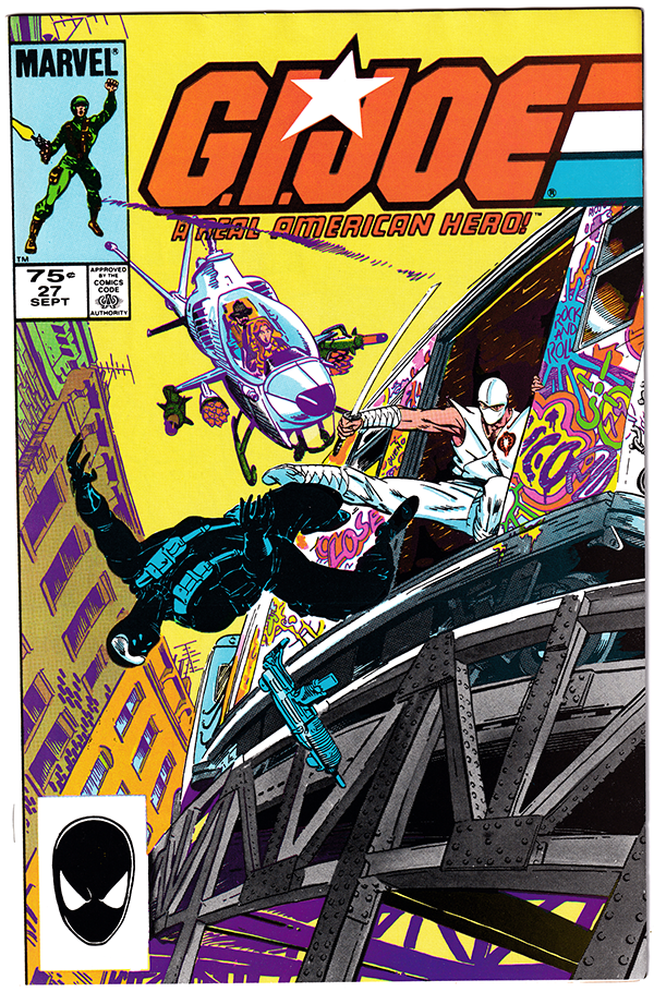 GI JOE #27 Part 2 origin of Snake Eyes! Storm Shadow battle! 1984