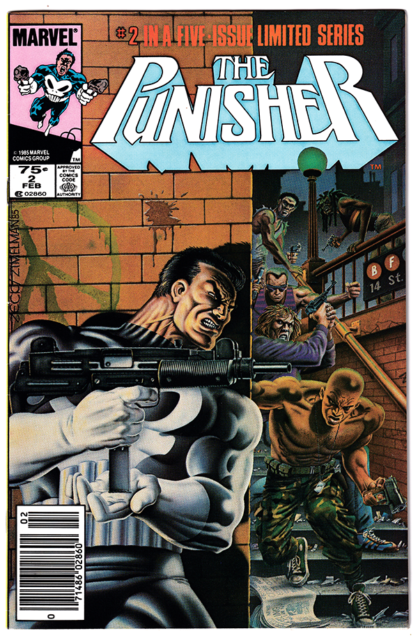 PUNISHER #2 FN+ (6.5) Limited Series Mike Zeck! 1986